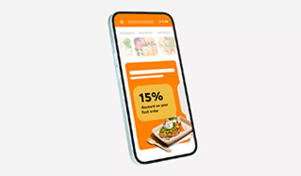 % off mobile view