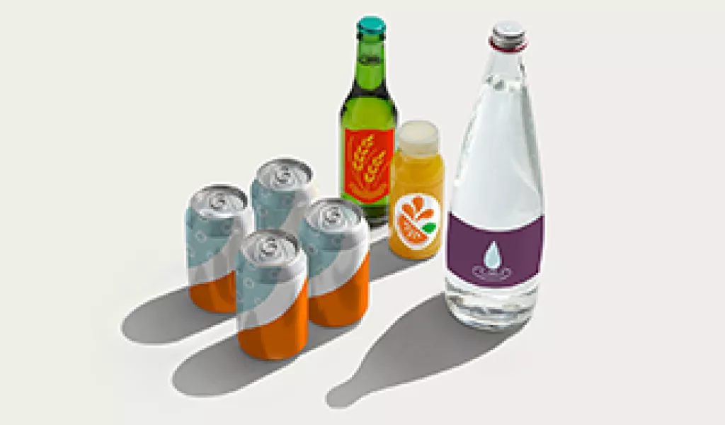 Cans and bottles