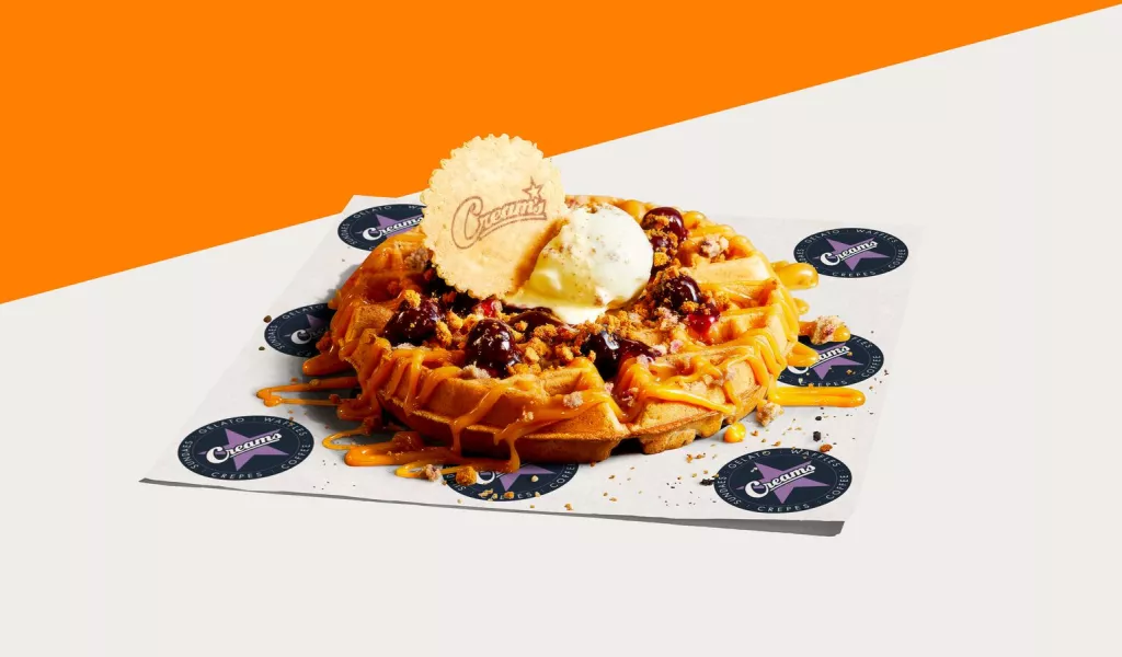 Creams waffle