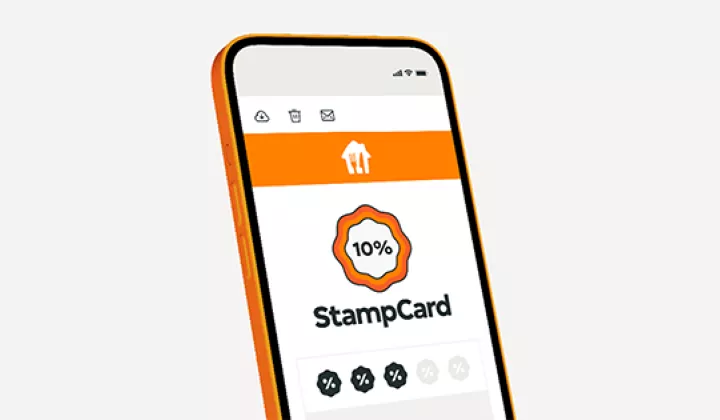 Image of StampCard on the mobile app