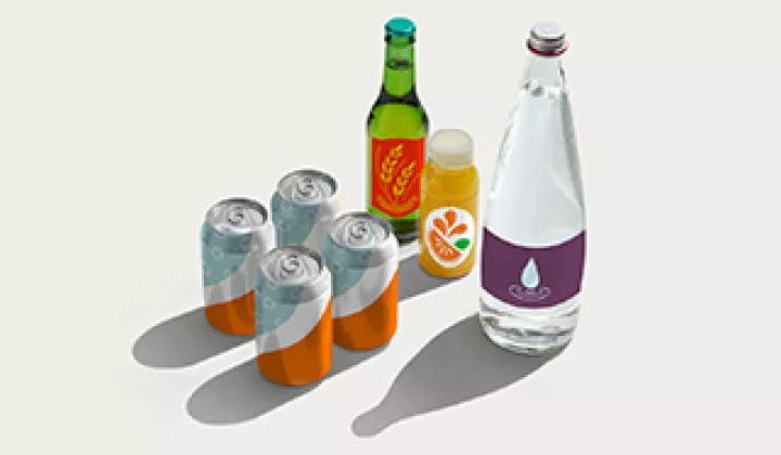 Cans and bottles